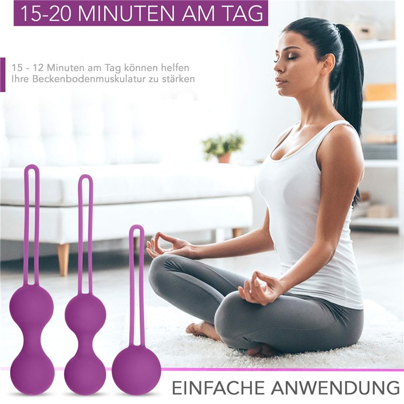 Image secondaire de Boule de Geisha - Set d'entraînement pour le plancher pelvien avec instructions en anglais - Renforce les muscles du plancher pelvien