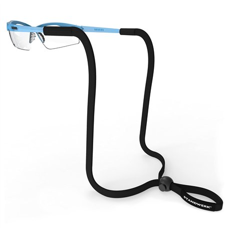 STANDWERK Basic Cordon lunettes sport [anti glisse lunette] - Résistant à l'eau