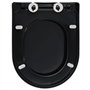 vidaXL Abattant WC à Fermeture en Douceur Siège de Toilette Cuvette Lunette de Toilette Salle de Bains Maison Restaurant Magasin