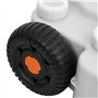 vidaXL Réservoir d'eau à roulettes pour Camping, Bidon d'eau Portable avec Poignée, Récipient à Eau de Voyage, Stockage d'eau To