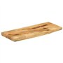 5 cm bord vif bois massif manguier brut