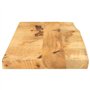 vidaXL Dessus de Table 70x40x2,5 cm Bord Vivant Bois Massif manguier, Dessus de Table en Bois, Dessus de Table d'appoint, Dessus