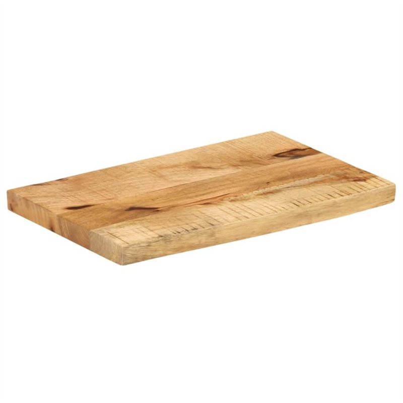 Image secondaire de vidaXL Dessus de Table 40x30x3,8 cm Bord Vivant Bois Massif manguier, Dessus de Table en Bois, Dessus de Table d'appoint, Dessus