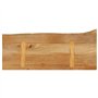 vidaXL Dessus de Table à Bord Vivant 80x20x2,5 cm Bois Massif manguier