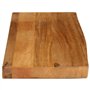 vidaXL Dessus de Table à Bord Vivant 80x20x3,8 cm Bois Massif manguier