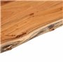 vidaXL Dessus de Table Rectangulaire 80x60x2,5 cm en Bois Massif d'Acacia - Planche de Remplacement pour Table à Manger