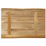 vidaXL Dessus de Table Bord Vivant 60x40x2,5 cm Bois de manguier Brut, Dessus de Table en Bois, Dessus de Table d'appoint, Dessu