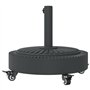 vidaXL Base de Parasol avec Roues pour mâts Ø38 / 48 mm 27 kg Rond, Base de Parasol, Pied de Parasol de terrasse, Porte-Parasol,