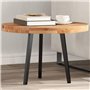 vidaXL Dessus de table rond Ø60x4 cm bois massif d'acacia