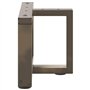vidaXL Pieds de Table Basse Forme de T 2 pcs Acier Naturel 40x25x(30-31) cm, Pied de Table, Pied de Table en métal, Pied de Meub