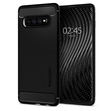Spigen Rugged Armor Coque Compatible avec Samsung Galaxy S10 - Noir