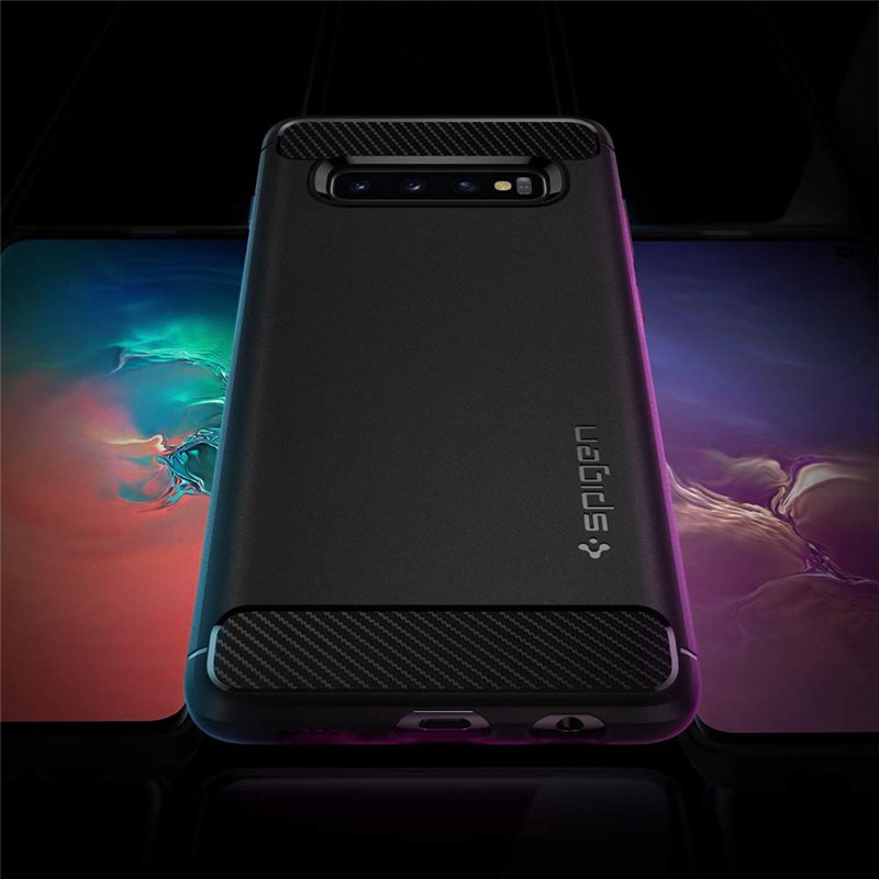 Image secondaire de Spigen Rugged Armor Coque Compatible avec Samsung Galaxy S10 - Noir