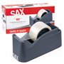 SAX Tape it Easy XXL Dérouleur de ruban adhésif à une main extra lourd | pour 1x 50mm de ruban ou 2x 25mm de ruban