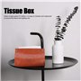 Porte-mouchoirs en Cuir PU Originalité Boîte à Mouchoirs Distributeurs de mouchoirs Organisateur de Mouchoirs de Bureau pour Sal