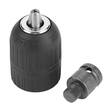 Mandrin de forage 2-13mm gamme de serrage outil de Conversion de mandrin de perceuse sans clé robuste avec adaptateur 1/2 pouce