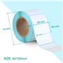 Aobetak Lot de 800 étiquettes autocollantes blanches 60 mm x 30 mm pour bocaux de congélation Imprimantes