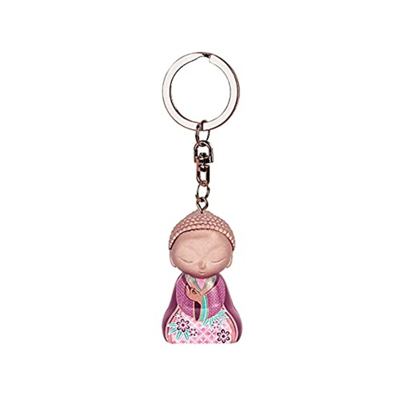 LITTLE BUDDHA Porte clés bouddha 4.5cm Balance the mind VERSION ANGLAISE