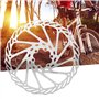 6 Disque de Frein Vélo, 203mm en Acier Inoxydable Freins à Disques avec Boulons Center Lock Rotor Flottant Étrier Avant et Arriè