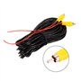 Qiilu 15m caméra de recul câble à mâle à mâle câble Audio vidéo AV Cordon 15m / 49.2ft pour caméra arrière de Voiture Lecteur DV