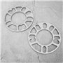 2 Pcs 10mm Entretoises de Roue, Entretoises de roues de moyeu, Cales de roue de moyeu, Elargisseur de Voie en Alliage D'aluminiu
