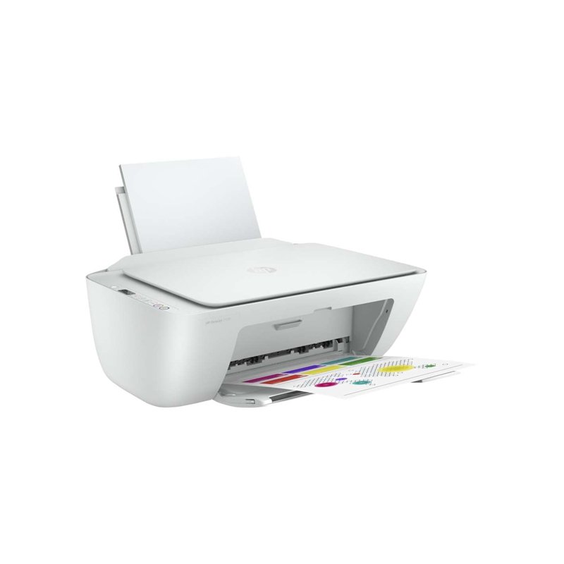 HP Imprimante tout-en-un DeskJet 2720 avec impression sans fil, encre instantanée avec essai de 2 mois, blanc