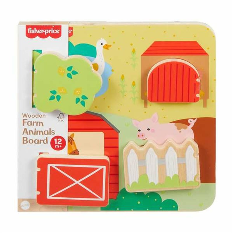 Jouet pour bébé Mattel 20 x 20 x 1,91 cm animaux