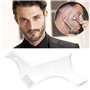Outil de Mise en Forme de Modèle de Barbe,NewChiChi Pochoir de Peigne de Style pour Moustache Favoris Coupe des Poils du Visage 