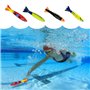 TOPWAYS®Underwater Pool Diving Rings Sticks, La plongée sous-Marine Piscine Sonne des bâtons Jouet de torpille de plongée pour L