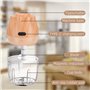 Mini robot de cuisine électrique TOPESCT - Moulin à ail portable - Petit hachoir alimentaire sans fil avec chargement USB - Pour