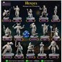 15 Figurines héros et PNJ pour Figurines DND D&D Miniatures et Donjon et Dragons Minis DND pour Jeu de rôle de Table de Jeu de r