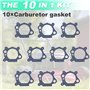 10 Pièces Joints de Carburateur pour 272653 795629 272653S, ADEFOL Pièce de Rechange Joint Filtre à Air Compatible avec les Mote