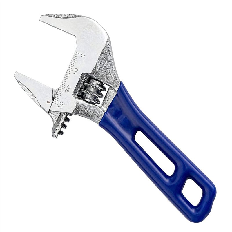 Ncheli Clé à molette, Clef a molette Grande Ouverture,34MM Poignée Courte Clé à molette antidérapante,pour Plomberie et entretie