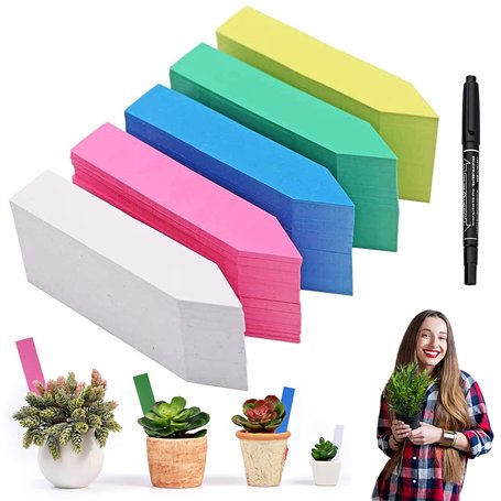 Lot de 500 étiquettes en plastique pour plantes