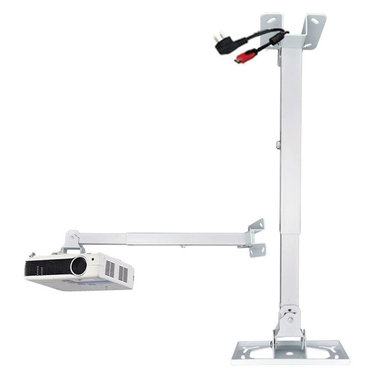 Deselen Support Videoprojecteur Plafond et Support Mural, Montage Facile, Universel Pied Videoprojecteur, pour Videoprojecteur 4