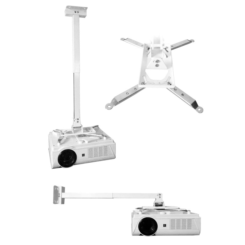 Image secondaire de Deselen Support Videoprojecteur Plafond et Support Mural, Montage Facile, Universel Pied Videoprojecteur, pour Videoprojecteur 4