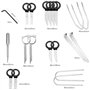 ALFFREUDE 20 pcs Kit Demontage Autoradio Outil de Démontage Voiture Autoradio Outil de Suppression de Radio avec Sac de Rangemen