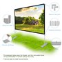 Écran de Projection avec Support 120 Pouces 16:9 HD 4K Écran de Projection intérieur extérieur pour cinéma Maison Écran de Proje