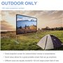 Écran de Projection avec Support 120 Pouces 16:9 HD 4K Écran de Projection intérieur extérieur pour cinéma Maison Écran de Proje