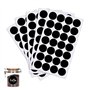 Houdao 140 pièces Etiquette Epices Etiquette Autocollantes Bocaux Imperméables Réutilisables 3,5 cm Ronde étiquettes Ardoise pou