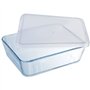 Boîte de conservation rectangulaire - PYREX - 1451005 - Couvercle en plastique - Verre borosilicate - 22 x 17 cm