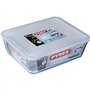 Boîte de conservation rectangulaire - PYREX - 1451007 - Couvercle en plastique - Verre borosilicate - 27 x 22 cm
