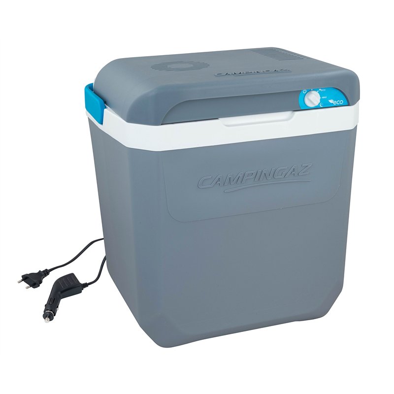 Campingaz Powerbox Plus 28 L, électrique, connexion 12 V, espace pour 8 bouteilles de 1,5 L, glacière électrique, boîte thermique