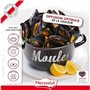Marmite a moule - MENASTYL - 3645563 - En acier émaillé - Noir - 18 cm - Avec écritures - Tous feux dont induction