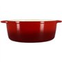 Cocotte - MENASTYL - 6020103 - Ovale - En fonte acier émaillé - Rouge - 9 litres