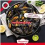 Marmite a moule - MENASTYL - 3645562 - En acier émaillé - Noir - 18 cm - 2,7 litres - Tous feux dont induction
