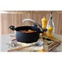 Faitout - MENASTYL - 6020647 - En alumimium forgé - 24 cm - Noir - Tous feux dont induction