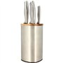Bloc de couteaux 5 pieces - MENASTYL - 5041070 - En acier inoxydable - Bois