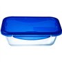 Boîte rectangulaire avec couvercle - PYREX - 1451026 - 20 x 15 cm - 800 ml - Cook & Go - Base en verre borosilicate