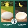 EASYmaxx Pierre décorative solaire | Lampe de jardin moderne avec éclairage DEL et changement de couleur | Résistante aux intemp