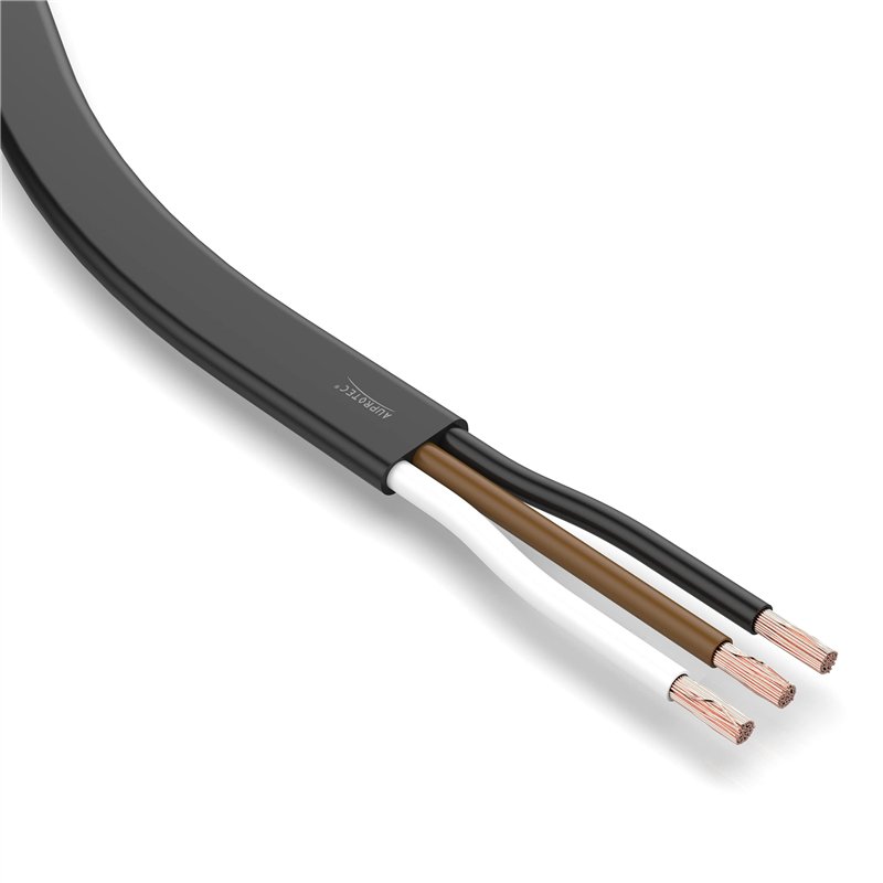 Auprotec Câble de véhicule 5 m - 3 x 0,75 mm² - Câble plat 3 fils - Câble électrique FLRYY - Pour remorque de voiture